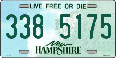 NH license plate 3385175