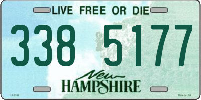 NH license plate 3385177