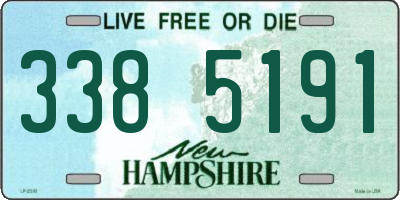 NH license plate 3385191