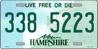 NH license plate 3385223