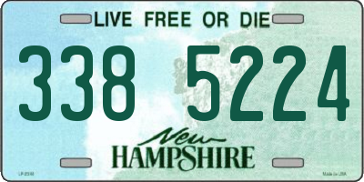 NH license plate 3385224