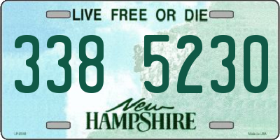 NH license plate 3385230