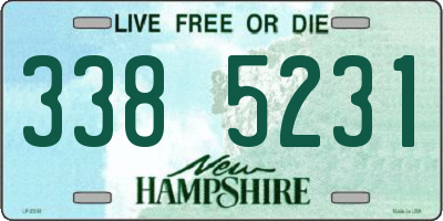NH license plate 3385231