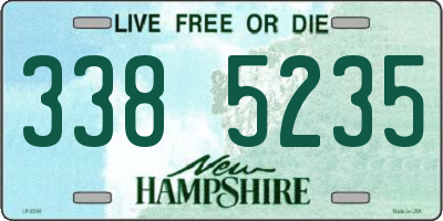 NH license plate 3385235