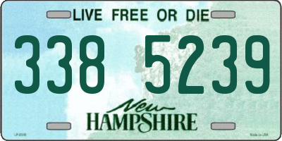 NH license plate 3385239
