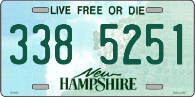 NH license plate 3385251