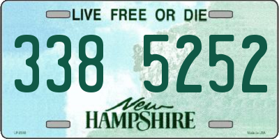 NH license plate 3385252