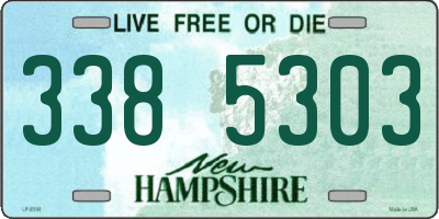 NH license plate 3385303