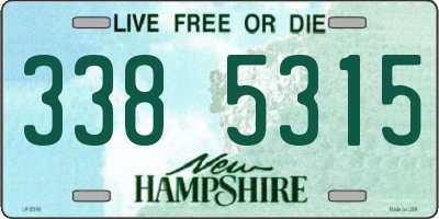 NH license plate 3385315