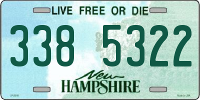 NH license plate 3385322