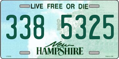NH license plate 3385325