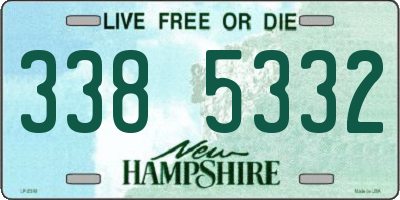 NH license plate 3385332