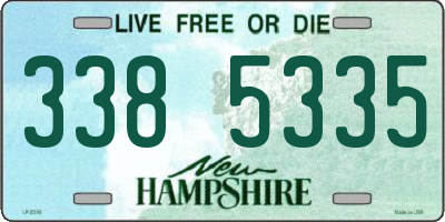 NH license plate 3385335