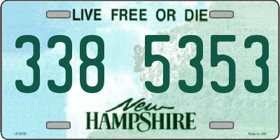 NH license plate 3385353