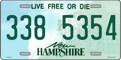 NH license plate 3385354