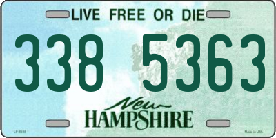 NH license plate 3385363