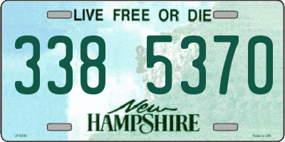 NH license plate 3385370