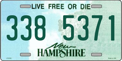 NH license plate 3385371