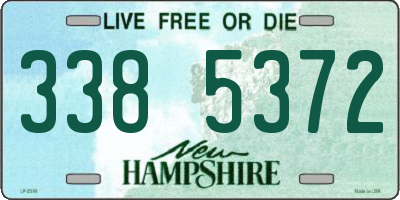 NH license plate 3385372