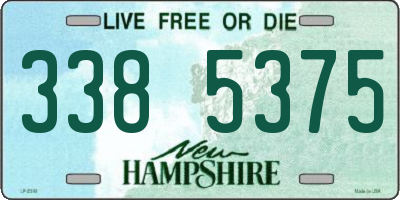 NH license plate 3385375