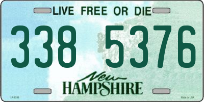 NH license plate 3385376