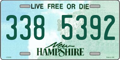 NH license plate 3385392