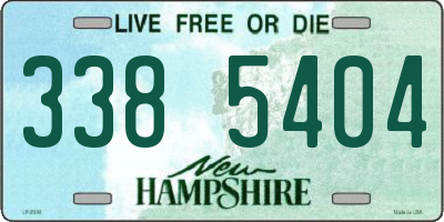 NH license plate 3385404