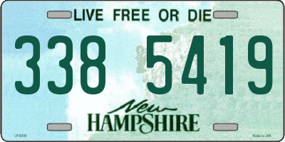 NH license plate 3385419