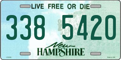 NH license plate 3385420