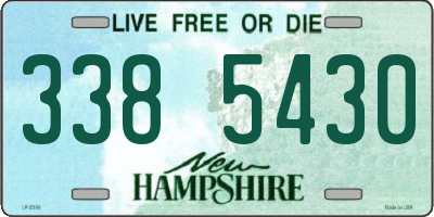 NH license plate 3385430