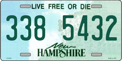 NH license plate 3385432