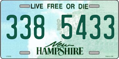 NH license plate 3385433