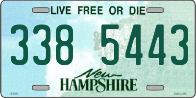 NH license plate 3385443