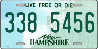 NH license plate 3385456