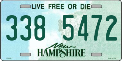 NH license plate 3385472