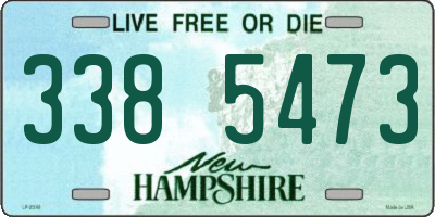 NH license plate 3385473