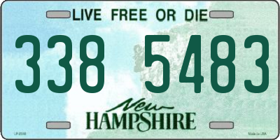 NH license plate 3385483