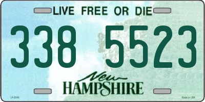 NH license plate 3385523