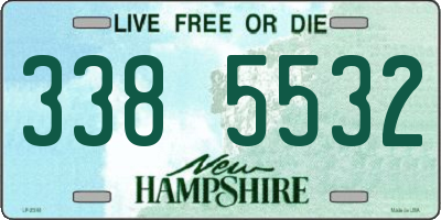 NH license plate 3385532