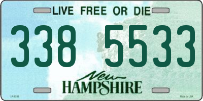 NH license plate 3385533