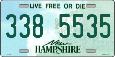 NH license plate 3385535