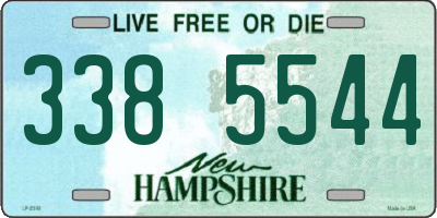 NH license plate 3385544
