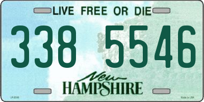 NH license plate 3385546