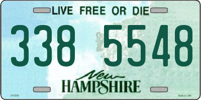 NH license plate 3385548