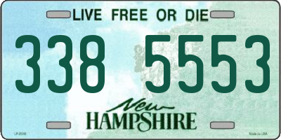 NH license plate 3385553