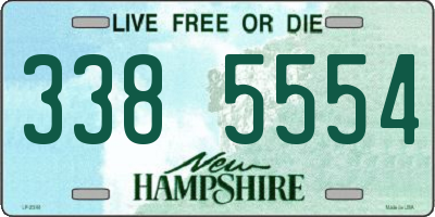 NH license plate 3385554