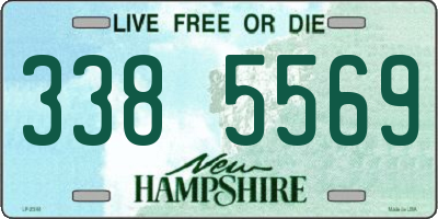 NH license plate 3385569