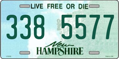 NH license plate 3385577