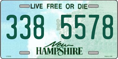 NH license plate 3385578