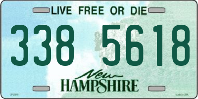 NH license plate 3385618